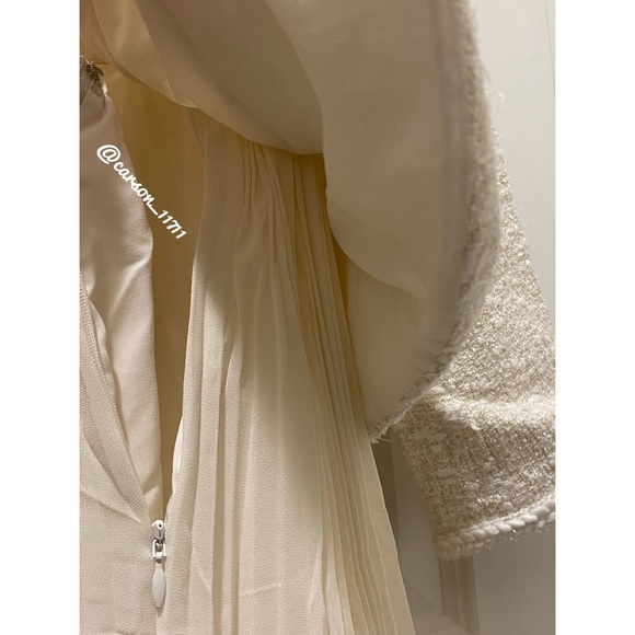 NEW Self Portrait Tweed Boucle Belted Dress US4 - Picture 15 of 16